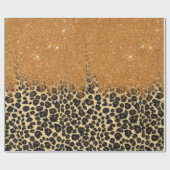 Leopard-Druck mit Geschenkpapier (Flach)