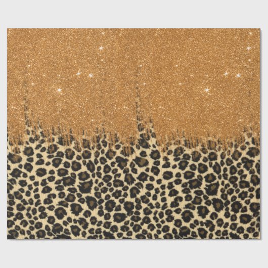Leopard-Druck mit Geschenkpapier (Flach)