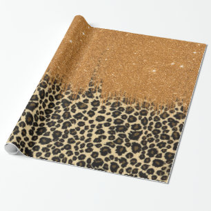 Leopard-Druck mit Geschenkpapier