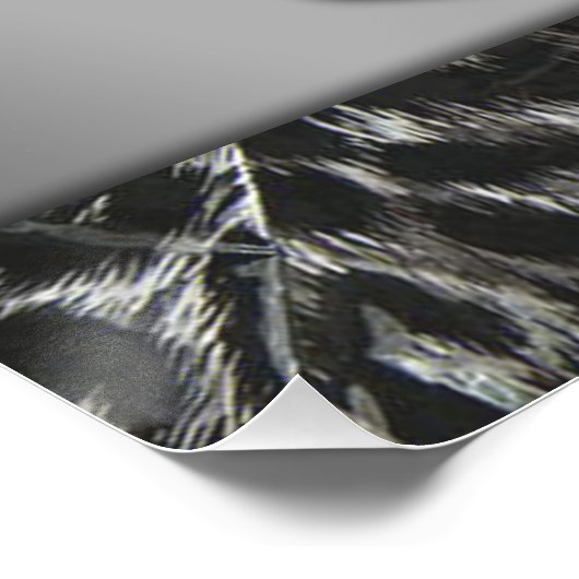 Leopard-Druck mit hoher Ferse mit Leopard Poster (Ecke)