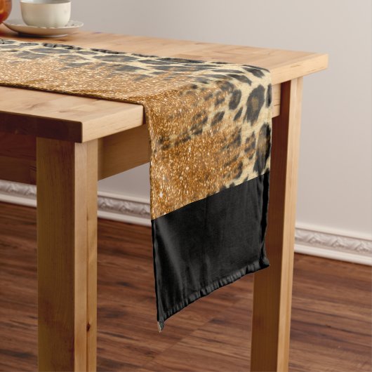 Leopard-Druck mit Kurzer Tischläufer (Beispiel)