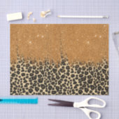 Leopard-Druck mit Seidenpapier (Handwerk)