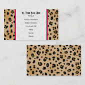 Leopard-Druck-Mode-Visitenkarte Visitenkarte (Vorne/Hinten)