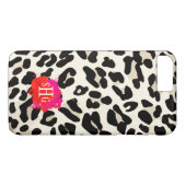 Leopard-Druck-Monogramm iPhone 7 Plusfall Case-Mate iPhone Hülle (Rückseite (Horizontal))