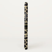 Leopard-Druck-Monogramm iPhone X Fall Case-Mate iPhone Hülle (Hinten/Rechts)