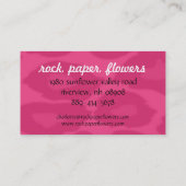 Leopard-Druck-Monogramm-Visitenkarte Visitenkarte (Rückseite)