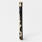 Leopard-Druck-Muster, Brown und Schwarzes Case-Mate iPhone Hülle (Hinten/Links)