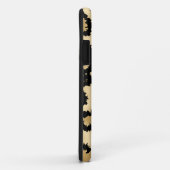 Leopard-Druck-Muster, Brown und Schwarzes Case-Mate iPhone Hülle (Hinten/Rechts)