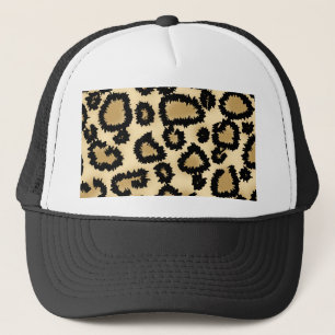 Leopard-Druck-Muster, Brown und Schwarzes Truckerkappe