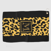 Leopard-Druck-Muster Golfhandtuch (Horizontal)