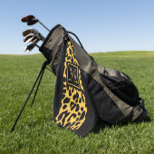 Leopard-Druck-Muster Golfhandtuch (Gras)