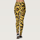 Leopard-Druck-Muster Leggings (Rückseite)