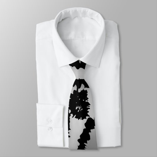 Leopard-Druck-Muster, Schwarzes und Grau Krawatte (Gebunden)