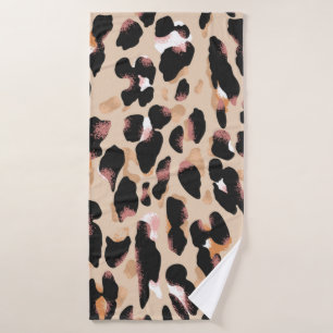 Leopard-Druck nahtlos Muster Badehandtuch