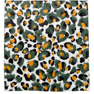 Leopard-Druck nahtlos Muster Duschvorhang
