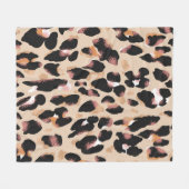 Leopard-Druck nahtlos Muster Fleecedecke (Vorderseite (Horizontal))