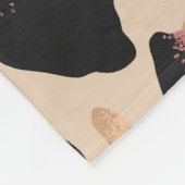 Leopard-Druck nahtlos Muster Fleecedecke (Ecke)