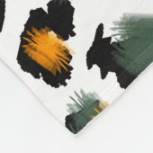 Leopard-Druck nahtlos Muster Fleecedecke (Ecke)