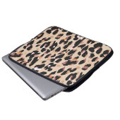 Leopard-Druck nahtlos Muster Laptopschutzhülle (Vorne Knopf)