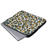 Leopard-Druck nahtlos Muster Laptopschutzhülle (Vorne Knopf)