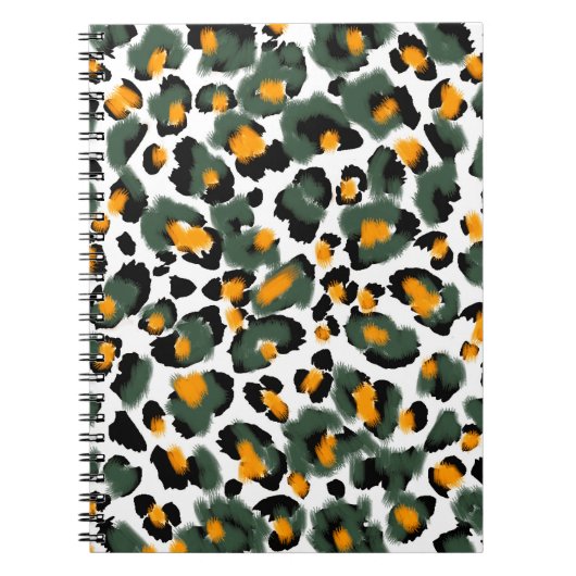 Leopard-Druck nahtlos Muster Notizblock (Vorderseite)
