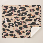 Leopard-Druck nahtlos Muster Sherpadecke (Vorderseite (Horizontal))