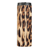 Leopard-Druck nahtlos Muster Thermosbecher (Rückseite)