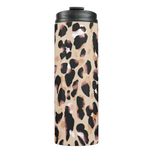 Leopard-Druck nahtlos Muster Thermosbecher