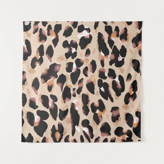 Leopard-Druck nahtlos Muster Wandteppich (Vorderseite)