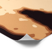 Leopard-Druck nahtlos Poster (Ecke)