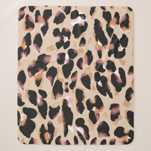 Leopard-Druck nahtlos Sherpadecke