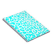 Leopard-Druck-Notizbuch Lite blaues Notizblock (Rechte Seite)