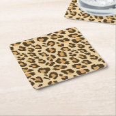 Leopard-Druck-Papier-Untersetzer Rechteckiger Pappuntersetzer (angewinkelt)