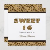 Leopard-Druck-Party Einladungen (Vorne/Hinten)