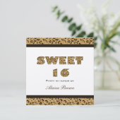 Leopard-Druck-Party Einladungen (Stehend Vorderseite)