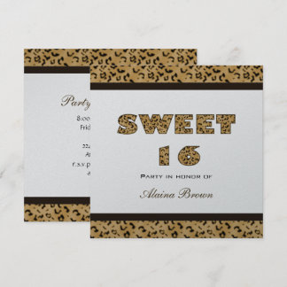 Leopard-Druck-Party Einladungen