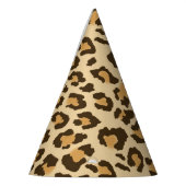 Leopard-Druck-Party-Hut Partyhütchen (Links)