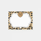 Leopard-Druck-personalisierte Post-it Klebezettel (Vorderseite)