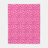 Leopard-Druck - pinkfarben und hellrosa Fleecedecke (Vorderseite)