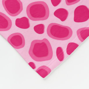 Leopard-Druck - pinkfarben und hellrosa Fleecedecke