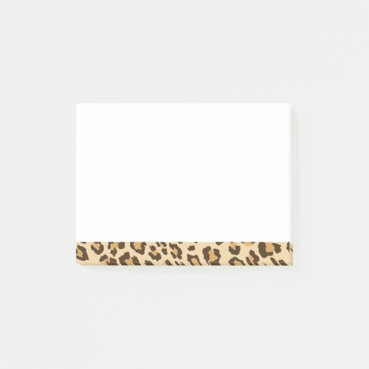 Leopard-Druck-Post-Itanmerkungen Post-it Klebezettel (Vorderseite)