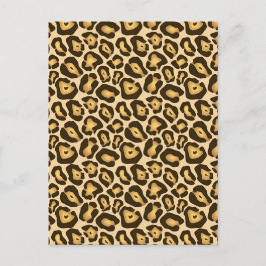 Leopard-Druck Postkarte (Vorderseite)