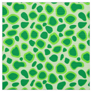 Leopard-Druck - Schatten des Limonen Grüns Stoff