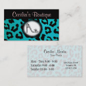 Leopard-Druck-Schuh-Butike-Geschäfts-Karte Visitenkarte (Vorne/Hinten)