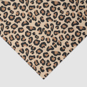 Leopard-Druck, Schwarzes, Brown, Rost und TAN Seidenpapier (Ausschnitt)