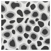 Leopard-Druck - Schwarzweiss Stoff (Nahaufnahme)