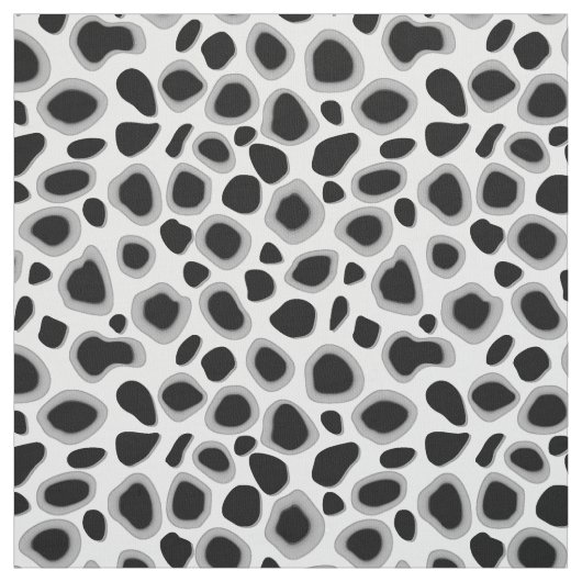Leopard-Druck - Schwarzweiss Stoff (Muster)