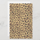 Leopard-Druck-Tierhaut-Muster Briefpapier (Vorne/Hinten)