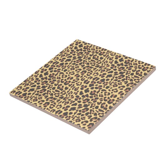 Leopard-Druck-Tierhaut-Muster Fliese (Seite)