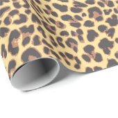 Leopard-Druck-Tierhaut-Muster Geschenkpapier (Rolleneckpunkt)